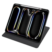 iPad Pro 13 2024 Kılıf Termik Kalem Bölmeli Dönebilen Standlı Kılıf thumbnail 2