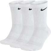 NIKE EVERYDAY PERFORMANCE LONG SOCKS WITH COTTON SOLE SUPPORT 3 LÜ Beyaz Uzun Çorap - 1