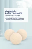 9'lu Yün Kurutma Topu Doğal Çamaşır Yumuşatıcı - Keçe Kurutma Makinası Topları - Kırışık Önleyici, Lavnata Yağ Hediye - 3