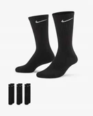 NIKE EVERYDAY PERFORMANCE LONG SOCKS WITH COTTON SOLE SUPPORT  3Lü Siyah Çorap - 2