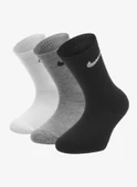NIKE EVERYDAY PERFORMANCE LONG SOCKS WITH COTTON SOLE SUPPORT  3 LÜ RENKLİ ÇORAP - 1