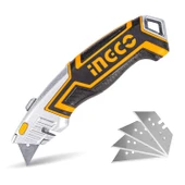 Metal Maket Bıçak Halı Bıçağı Çok Amaçlı Maket Bıçağı Küçük Değiştirilebilir 10 Adet Yedek Bıçak - 5