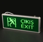 5 Adet NOAS YLX 3003 Çift Yönlü Şarjlı 3W Ledli Exıt Çıkış Armatürü - 2
