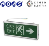 5 Adet NOAS YLX 1003 Çift Yönlü Şarjlı 3W Ledli Exıt Çıkış Armatürü thumbnail 1