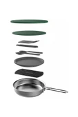 The All-In-One Fry Pan Set - Çelik Kızartma Tava Seti (9 Parça)  .94L  32oz - 2