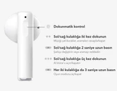 Honor Choice Earbuds X2 TWS Kulak İçi Bluetooth Kulaklık, Beyaz - 12