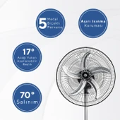 Kumtel 3in1 Sanayi Tipi Vantilatör 18" KTF-310 thumbnail 2