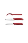 Soyacak Ve Soyma Bıçak Seti 10 Cm Red - 1