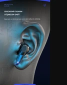 QASUL Kablosuz Kulak içi Rgb Işıklı Mikrofonlu Kalite Ses Tüm Telefon Uyumlu Oyuncu Kulaklığı - 5