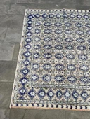 166x258 cm Mavi ve Bej Türk Halısı, Ender Desenli Zarif Kilim, El Dokuma Vintage Kilim, Şık Bohem Kilim - 7