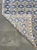 166x258 cm Mavi ve Bej Türk Halısı, Ender Desenli Zarif Kilim, El Dokuma Vintage Kilim, Şık Bohem Kilim - 4