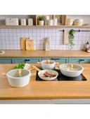 Karaca Swiss Crystal Almond Cream Indüksiyon Tabanlı 7 Parça Tencere Seti - 2