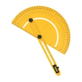 Plastik Açı Bulucu Ölçer Gönye 0-180° Derinlik Kare Köşe Cetvel Ölçme Kaynakçı Mimar Marangoz Çizim - 5