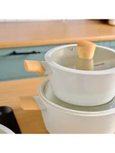 Karaca Swiss Crystal Almond Cream Indüksiyon Tabanlı 7 Parça Tencere Seti - 3