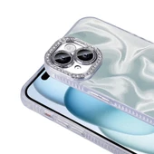 iPhone 15 Kılıf Airbagli Parlak Taş Detay Tasarımlı Esila Kapak thumbnail 5