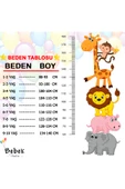 Keten Desenli Erkek Çocuk Takım Erkek Bebek Giyim Erkek Bebek alt ust Takım Erkek Bebek Takım İkili - 7