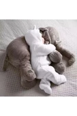 SOZZY Gri  Peluş  Uyku Arkadaşım Yumuşak Fil 65 cm - 3