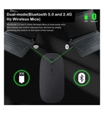 TCL TAB 10 S Tablet İçin Uyumlu Slim Şarjlı Türkçe Bluetooth Klavye ve Mouse Seti - 2