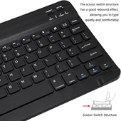 TCL TAB 10 Gen2  Tablet İçin Uyumlu Slim Şarjlı Bluetooth Klavye ve Mouse Seti - 4