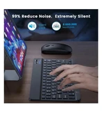 Xiaomi Pad 6 Tablet İçin Uyumlu Slim Şarjlı Türkçe Bluetooth Klavye ve Mouse Seti - 3