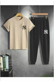 Oversize NY baskılı erkek eşofman takımı SOHYPE - 1