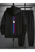 Unisex Oversize BMW Sırt Baskılı Ceket & Eşofman Takımı - 2