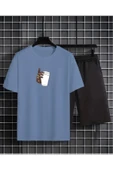 T-Shirt Şort Takım BARDAK BASKILI - 1