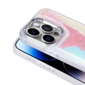 iPhone 14 Pro Max Kılıf Airbagli Renkli Arka Yüzey Boncuk Tasarımlı Kumul Kapak thumbnail 5