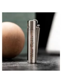 Clipper Isme Özel Clipper Çakmak Hediyelik Özel Kutulu Silver Gümüş Renk - 3