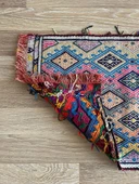 49x77 cm Eşsiz El Dokuma Türk Kilimi, Vintage Yün Halı, Harika Renkli Anadolu El Yapımı Yün Kilim, Geleneksel Kilim - 6