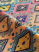 49x77 cm Eşsiz El Dokuma Türk Kilimi, Vintage Yün Halı, Harika Renkli Anadolu El Yapımı Yün Kilim, Geleneksel Kilim - 8