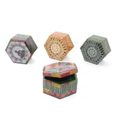 Periboia Obsidian Taşı Kutu Model 6 - 1