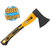 İNGCO HAX0208008 Balta Fiber Saplı 800 GR Keskin Sağlam Kamp Baltası Odun Ağaç Kesme Kesim Ayırma - 1
