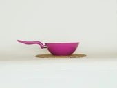 Bonera 24 Cm Fuşya Wok Tava - 3