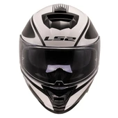 LS2 STORM 2 DODGER MAT SİYAH-BEYAZ KASK - 5