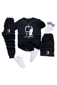 Mustafa Kemal Atatürk Baskılı Original Ünisex Yazlık Şort T-shirt Eşofman Altı 3 Lü Set Combin Takım thumbnail 7