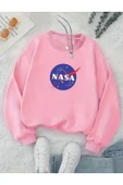 Eşofman Takımı Nasa Baskılı  Ünisex Kışlık Sweatshirt ve Eşofman Altı 2 li Set Combin Takım Pamuklu - 2