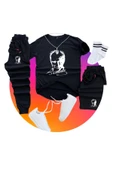 Mustafa Kemal Atatürk Baskılı Original Ünisex Yazlık Şort T-shirt Eşofman Altı 3 Lü Set Combin Takım thumbnail 9