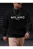 Sweatshirt Milano Baskılı Şardonlu ve Pamuklu yumuşak kalın ürün - 1