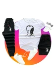 Mustafa Kemal Atatürk Baskılı Original Ünisex Yazlık Şort T-shirt Eşofman Altı 3 Lü Set Combin Takım thumbnail 3