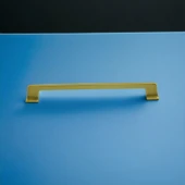 Gediz Metal Mat Gold Altın Kulp 224 mm Mobilya Çekmece Mutfak Dolabı Dolap Kapak Kulpları Kulb Kulpu - 8
