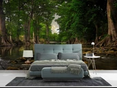 Orman ve Nehir Manzaralı Duvar Kağıdı thumbnail 2