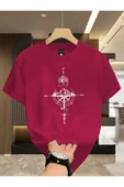 Pusula Baskılı özel tasarım Unisex Tshirt - 1