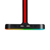 GameBooster HS01 RGB Aydınlatmalı Aksesuar ve İkili Kulaklık Standı - 6