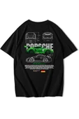 Unisex Oversize Porsche Rs Raw Green T-shirt thumbnail 2