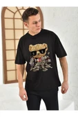 Unisex Dijital Richie Rich Oversize Siyah Baskılı T-shirt thumbnail 2