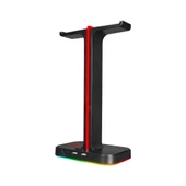 GameBooster HS01 RGB Aydınlatmalı Aksesuar ve İkili Kulaklık Standı - 2