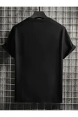 Oversize Los angeles Calıfornıa Baskılı T-shirt Unisex Pamuklu Bisiklet Yaka Kısa Kollu - 8