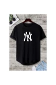 Yeni Sezon Unisex Dijital Baskılı Altı Oval Kesim Slim Fit T-shirt - 1