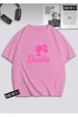 Kadın Pamuklu Kumaş Ön Baskılı Oversize T-shirt - 1